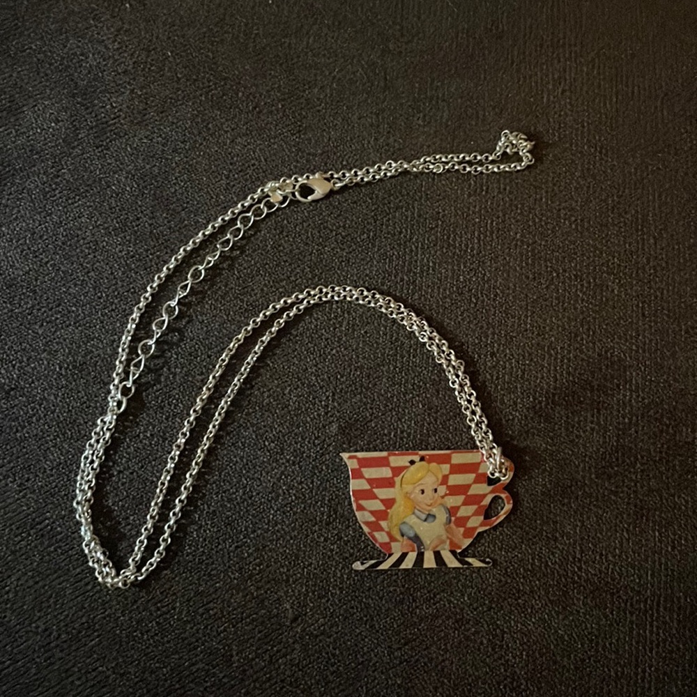 Alice in Wonderland Teacup Necklace
